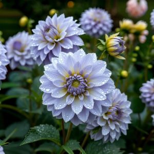 Георгин Акварель купить по цене от 680р. в интернет-магазине «Посадика» с доставкой почтой в в Обоянье и по всей России – [изображение №1].